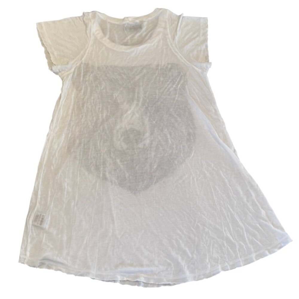 Like new Lauren Moshi Hand-Drawn Bear Graphic Tee Ultra Soft Micro Modal S - Picture 3 of 8